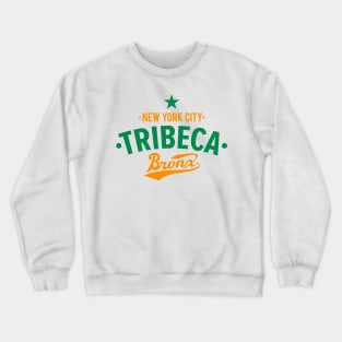 Tribeca Manhattan Logo -  Authentic NYC Vibes - Minimal Style Crewneck Sweatshirt